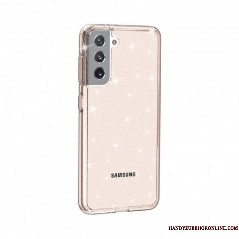 Mobilskal Samsung Galaxy S21 5G Transparenta Paljetter
