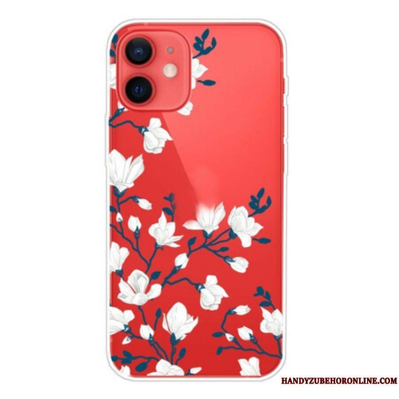 Mobilskal iPhone 13 Mini Vita Blommor