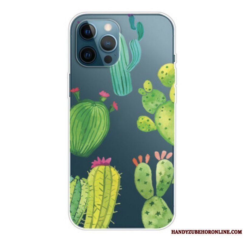 Mobilskal iPhone 13 Pro Akvarell Kaktusar