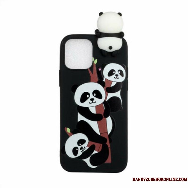 Mobilskal iPhone 13 Pro Max 3d Pandas På Bambu