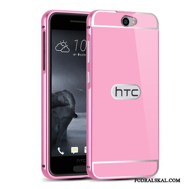 Skal Htc One A9 Metall Bakre Omslagtelefon, Fodral Htc One A9 Skydd Frame Rosa