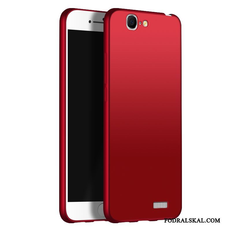 Skal Huawei Ascend G7 Mjuk Lätt Och Tunt Röd, Fodral Huawei Ascend G7 Skydd Nubuck Enkel