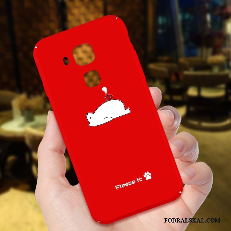 Skal Huawei G9 Plus Påsar Telefon Nubuck, Fodral Huawei G9 Plus Röd Svart