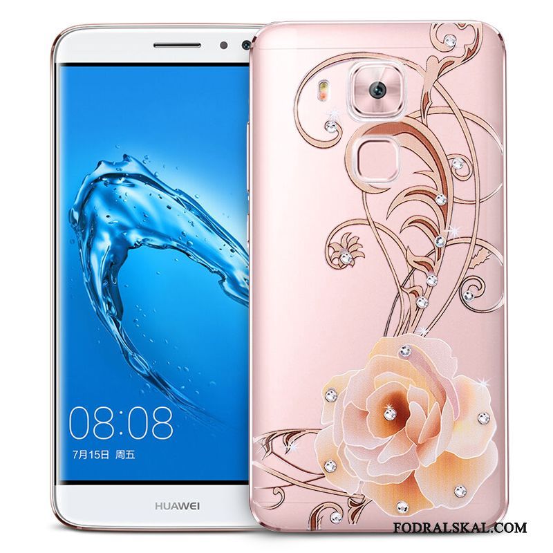 Skal Huawei G9 Plus Silikon Fallskydd Rosa, Fodral Huawei G9 Plus Påsar Telefon Hängsmycken