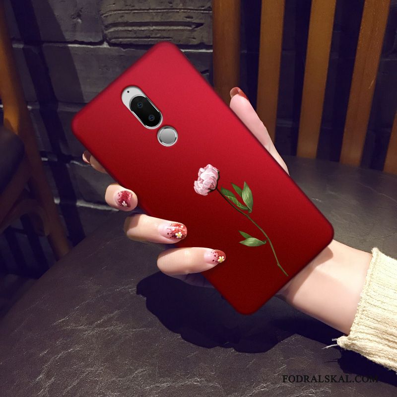 Skal Huawei Mate 10 Lite Skydd Personlighettelefon, Fodral Huawei Mate 10 Lite Kreativa Trend Röd