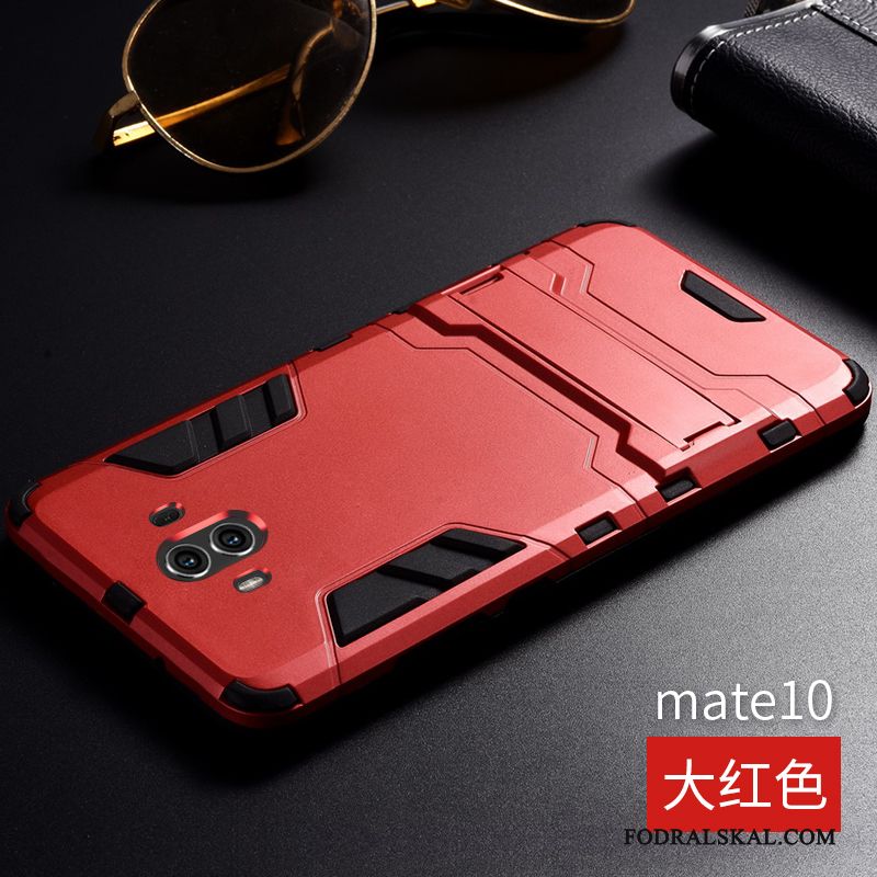 Skal Huawei Mate 10 Metall Trend Röd, Fodral Huawei Mate 10 Legeringtelefon