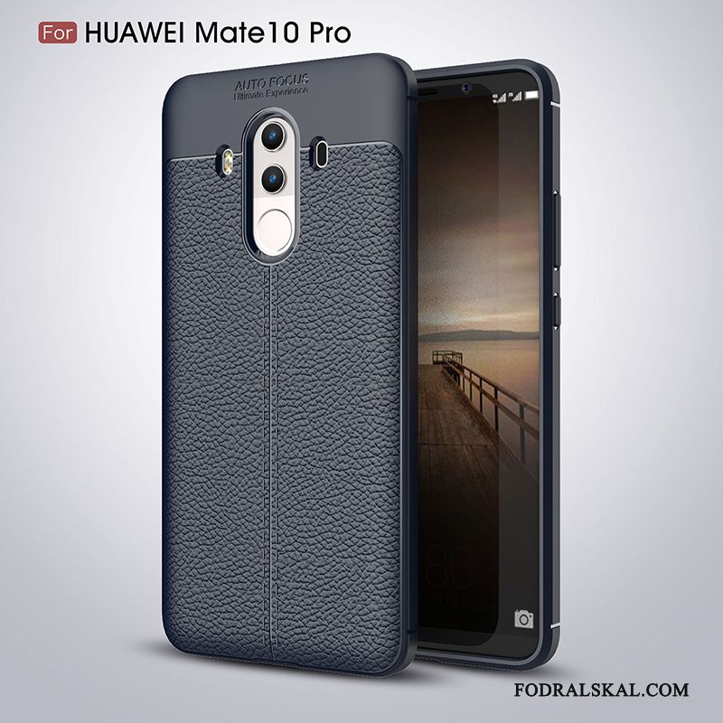 Skal Huawei Mate 10 Pro Kreativa Fallskyddtelefon, Fodral Huawei Mate 10 Pro Påsar Personlighet Mörkblå