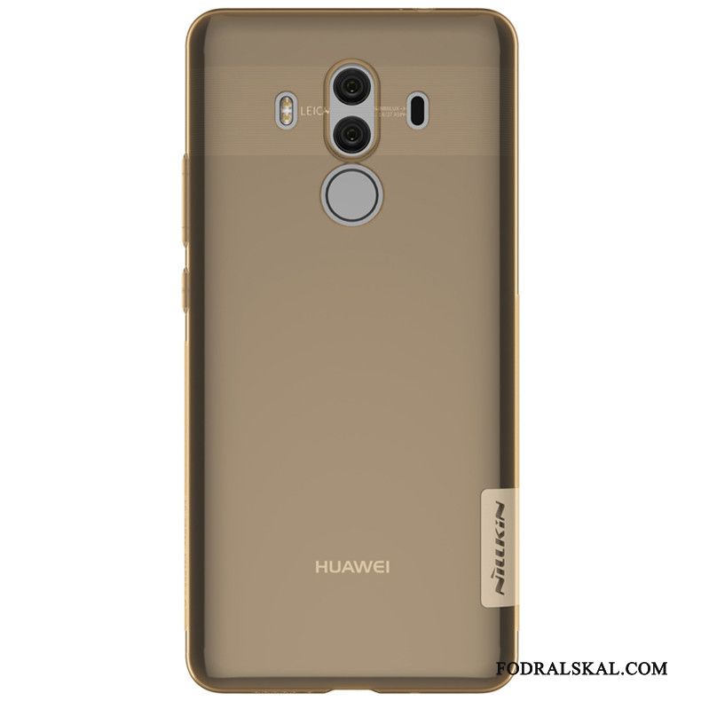 Skal Huawei Mate 10 Pro Påsar Telefon Transparent, Fodral Huawei Mate 10 Pro Silikon Guld