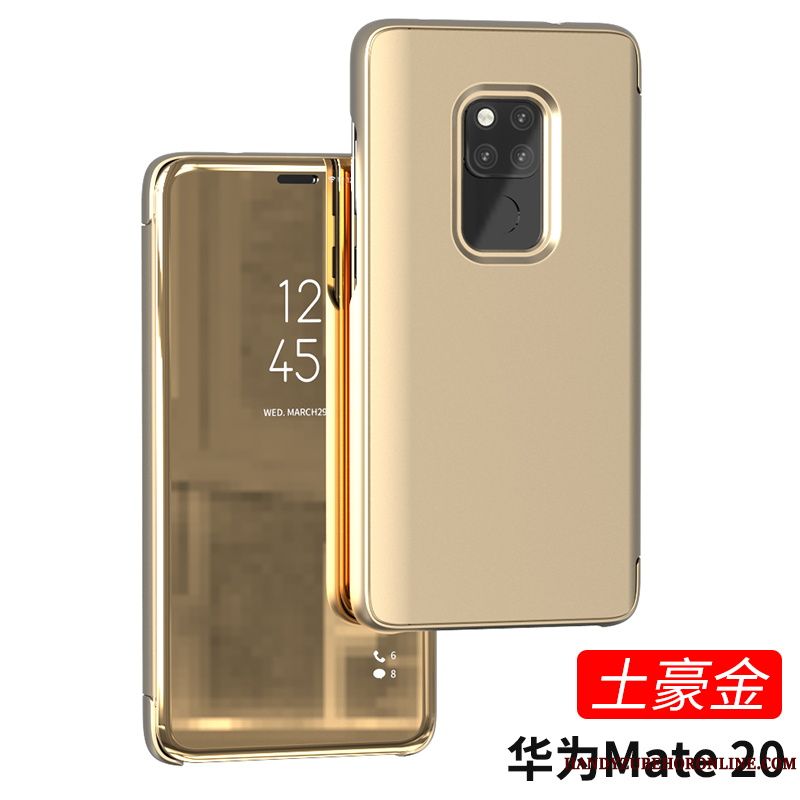 Skal Huawei Mate 20 Täcka Guld Personlighet, Fodral Huawei Mate 20 Skydd Trend Spegel