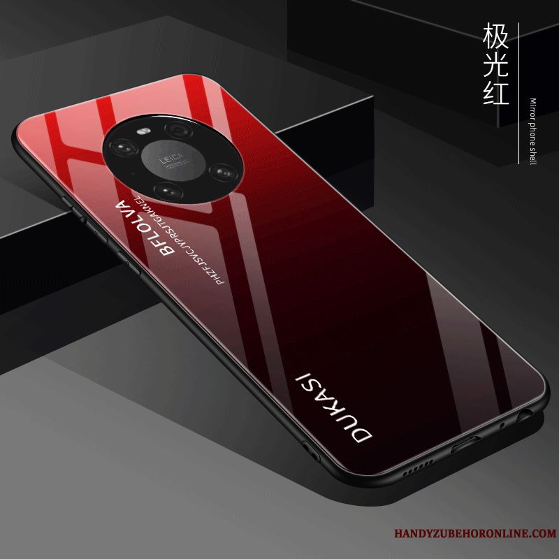 Skal Huawei Mate 40 Skydd Nubuck Personlighet, Fodral Huawei Mate 40 Mjuk Telefon Röd