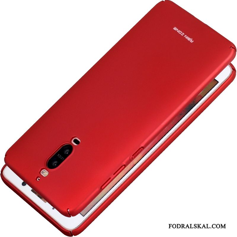 Skal Huawei Mate 9 Pro Telefon Fallskydd, Fodral Huawei Mate 9 Pro Röd Nubuck