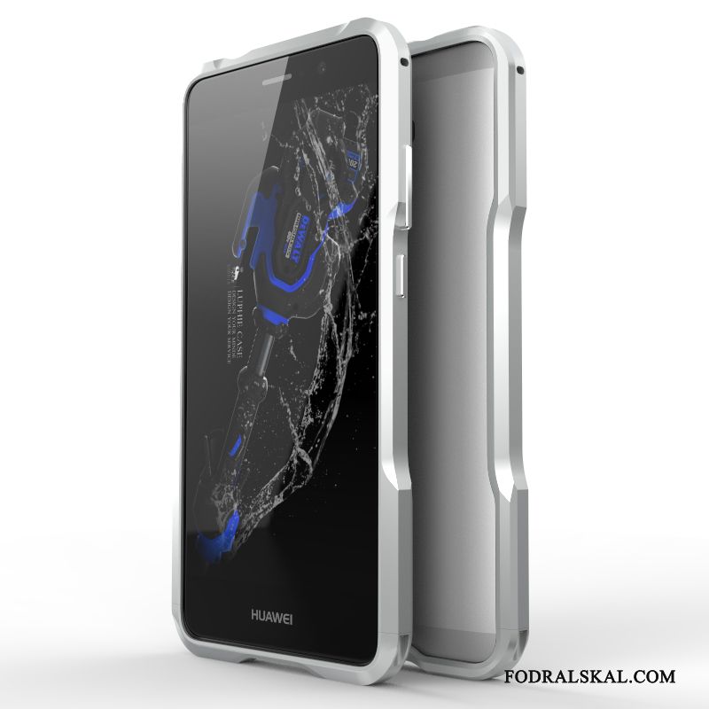 Skal Huawei Mate 9 Påsar Fallskydd Frame, Fodral Huawei Mate 9 Metall Silvertelefon