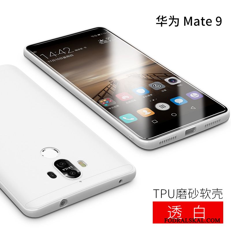 Skal Huawei Mate 9 Skydd Nubuck Vit, Fodral Huawei Mate 9 Påsar Telefon Slim