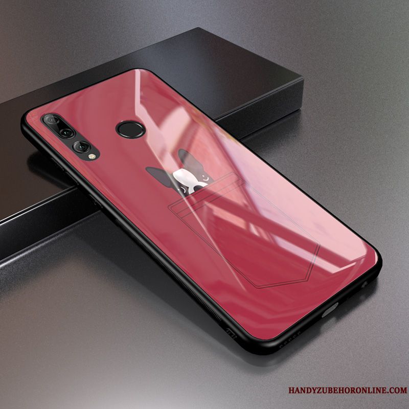 Skal Huawei P Smart+ 2019 Skydd Röd Mönster, Fodral Huawei P Smart+ 2019 Personlighet Härdning