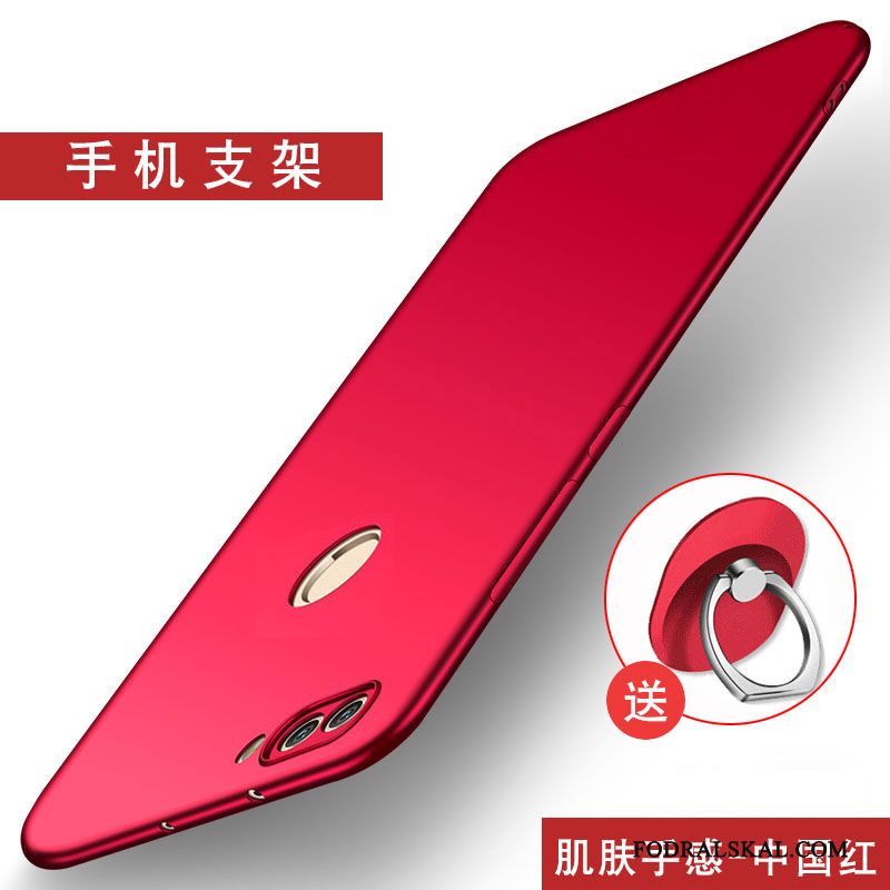 Skal Huawei P Smart Påsar Telefon Fallskydd, Fodral Huawei P Smart Mjuk Nubuck Röd