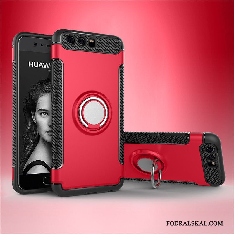 Skal Huawei P10 Plus Silikon Enkeltelefon, Fodral Huawei P10 Plus Skydd Röd Fallskydd