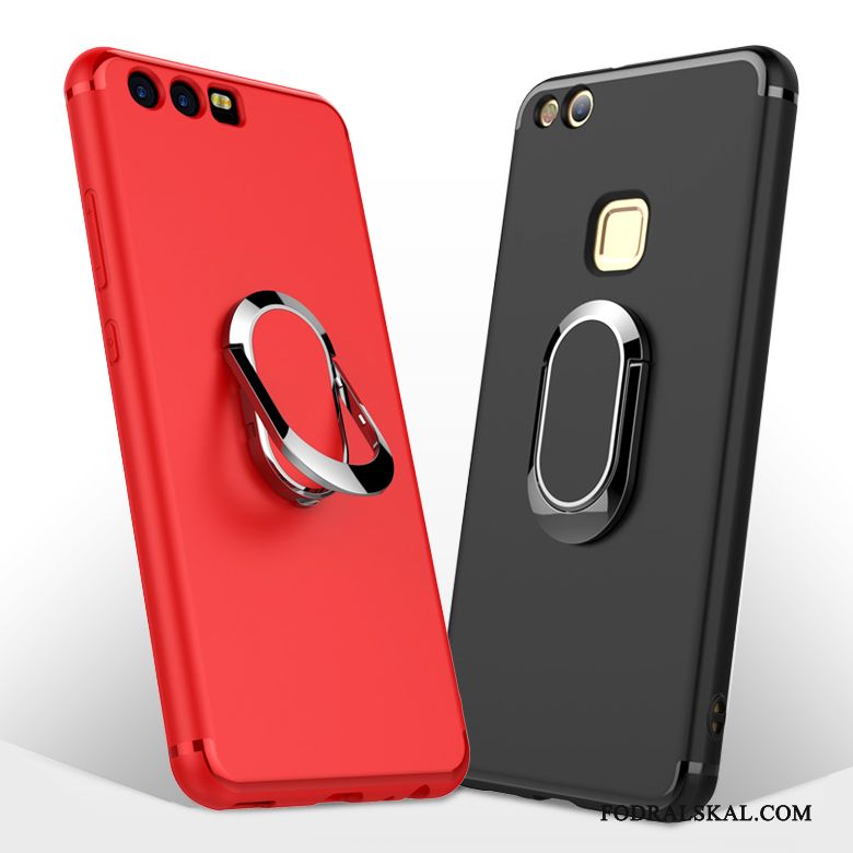 Skal Huawei P10 Plus Support Telefon Röd, Fodral Huawei P10 Plus Påsar Fallskydd Magnetic
