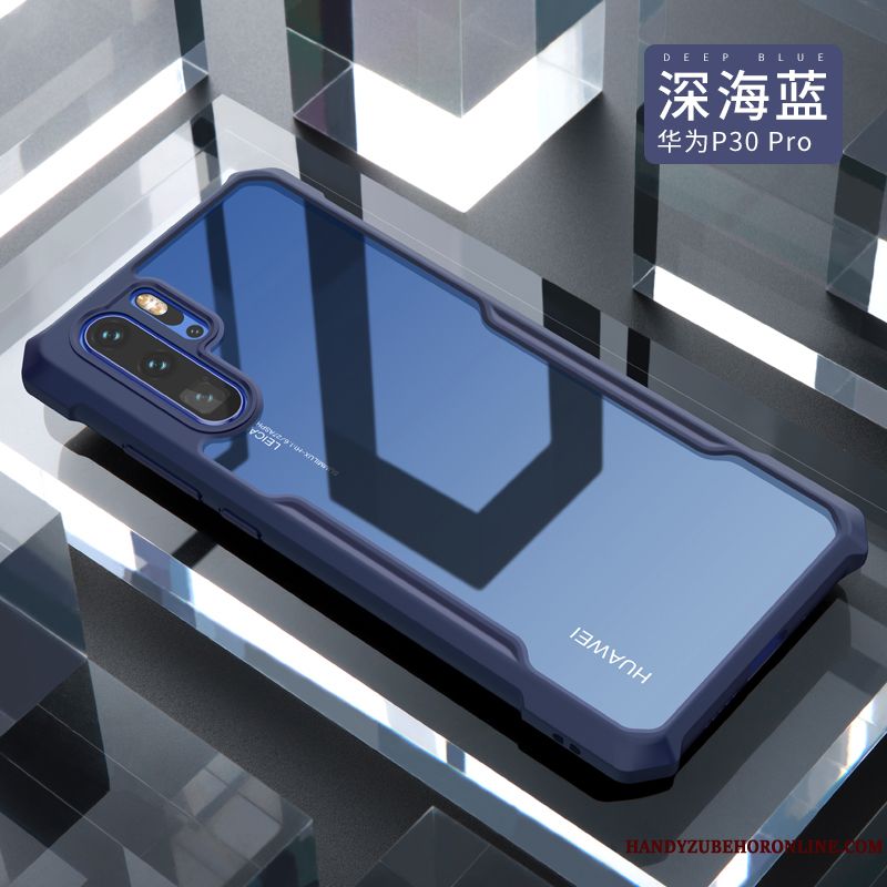 Skal Huawei P30 Pro Mjuk Fallskydd Net Red, Fodral Huawei P30 Pro Silikon Ny Pratkvarn