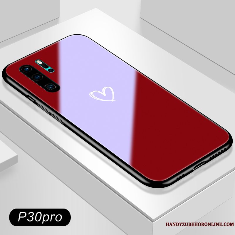 Skal Huawei P30 Pro Påsar Glas Röd, Fodral Huawei P30 Pro Kreativa Älskar Trend