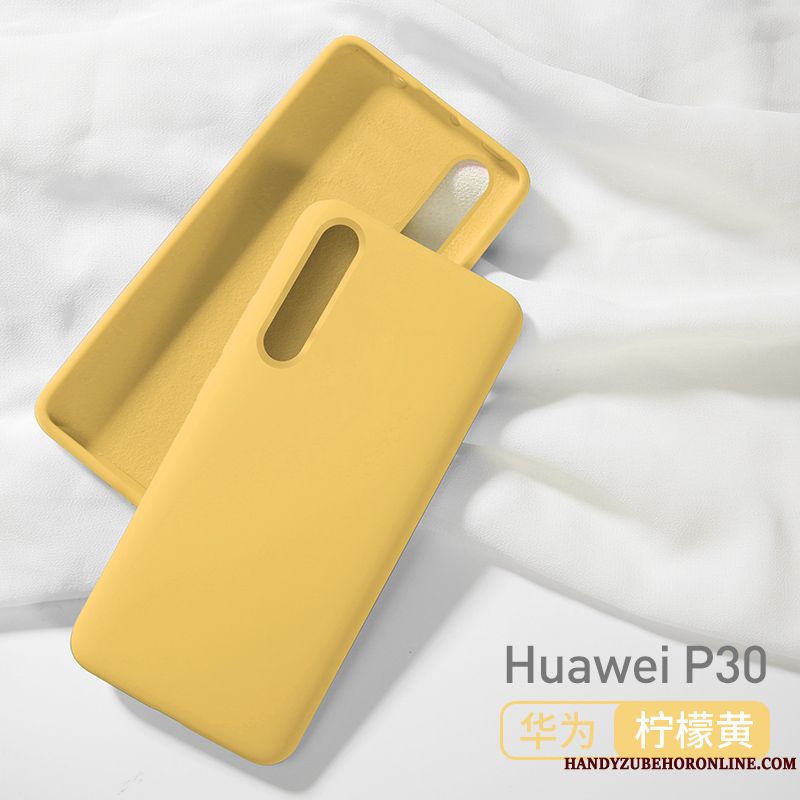 Skal Huawei P30 Silikon Ljus Gul, Fodral Huawei P30 Påsar Vind Tunn