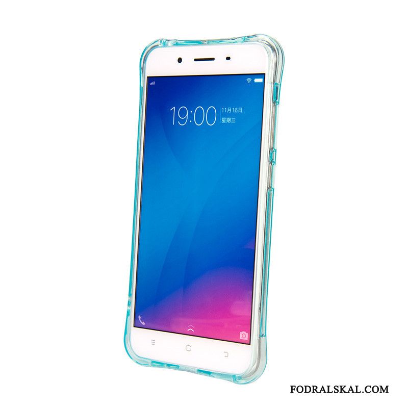 Skal Huawei P9 Lite Mjuk Transparent Ungdom, Fodral Huawei P9 Lite Skydd Fallskydd Blå