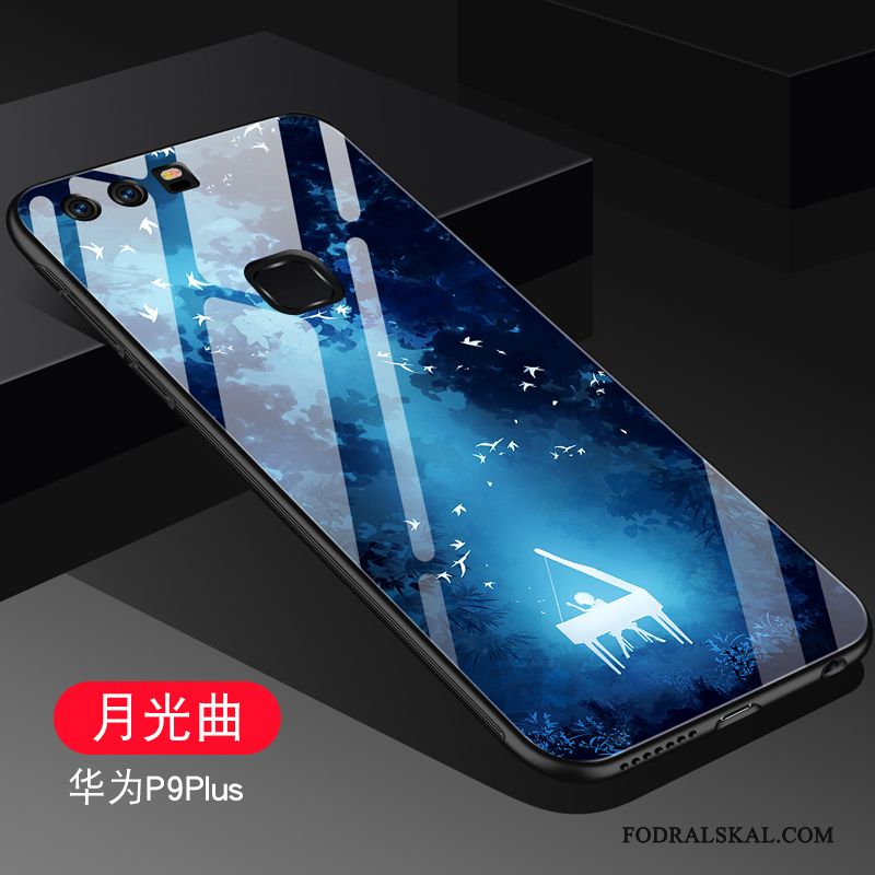 Skal Huawei P9 Plus Kreativa Glas Mörkblå, Fodral Huawei P9 Plus Skydd Trend Fallskydd