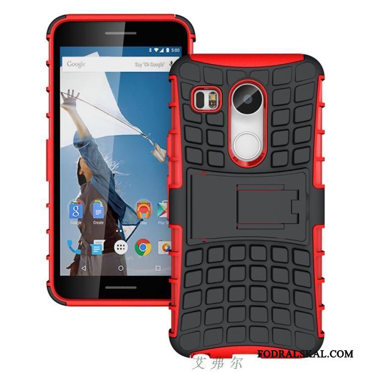 Skal Lg Nexus 5x Armortelefon, Fodral Lg Nexus 5x Fallskydd Röd