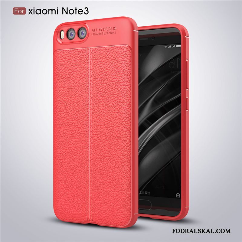 Skal Mi Note 3 Påsar Fallskydd Röd, Fodral Mi Note 3 Mjuk Telefon Liten