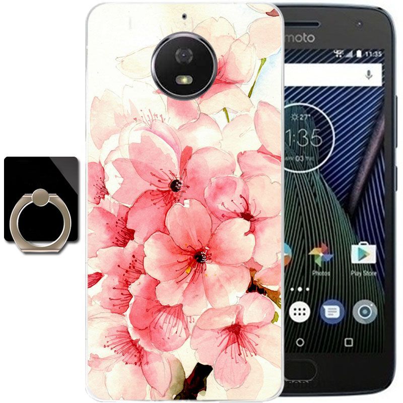 Skal Moto G5s Plus Skydd Rosa Fallskydd, Fodral Moto G5s Plus Telefon