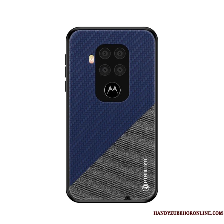 Skal Motorola One Zoom Mönstertelefon, Fodral Motorola One Zoom Blå Slim