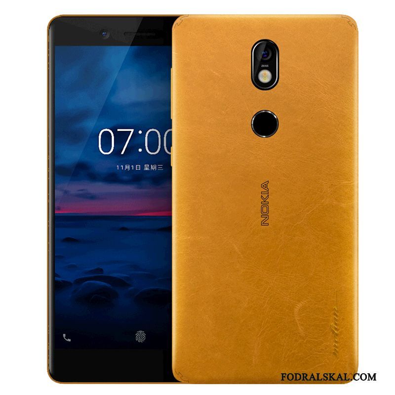 Skal Nokia 7 Skydd Gul Slim, Fodral Nokia 7 Lyxiga Telefon Orange