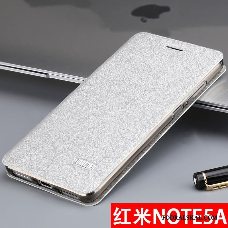 Skal Redmi Note 5a Silikon Hög Liten, Fodral Redmi Note 5a Täcka Silvertelefon