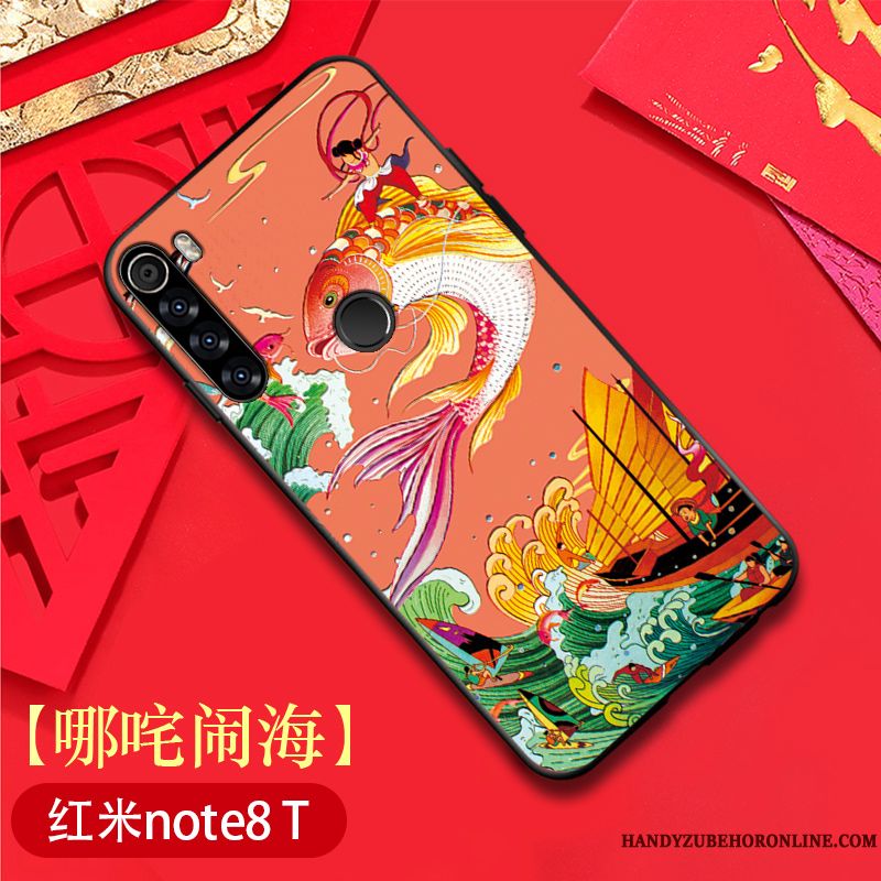 Skal Redmi Note 8t Påsar Mönster Tunn, Fodral Redmi Note 8t Mjuk Kinesisk Stil Ny