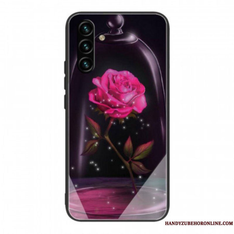 Skal Samsung Galaxy A13 5G / A04s Magiskt Rosa Härdat Glas
