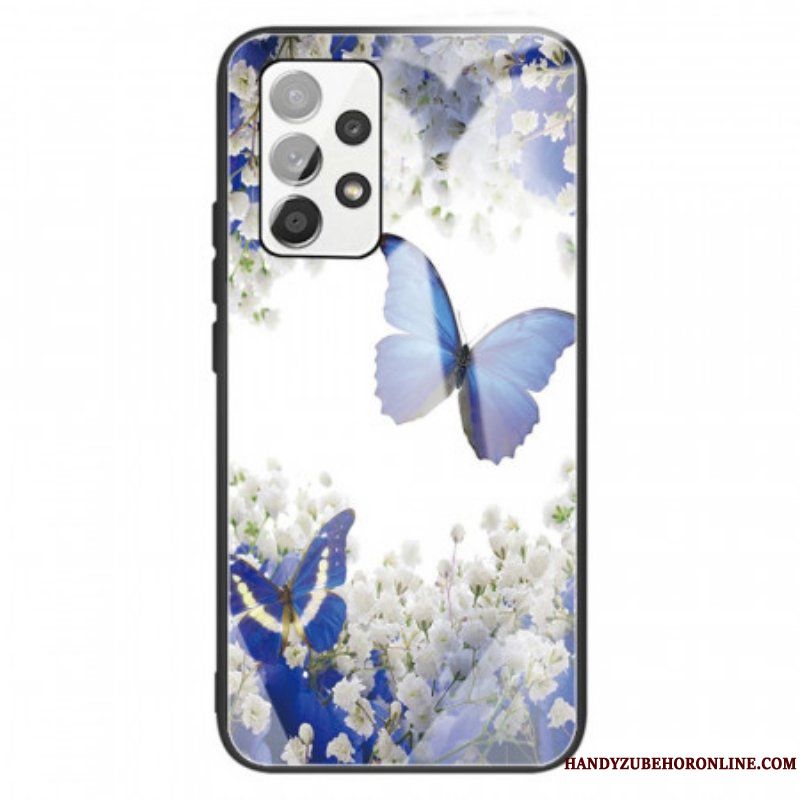 Skal Samsung Galaxy A13 Fjärilar Design Härdat Glas