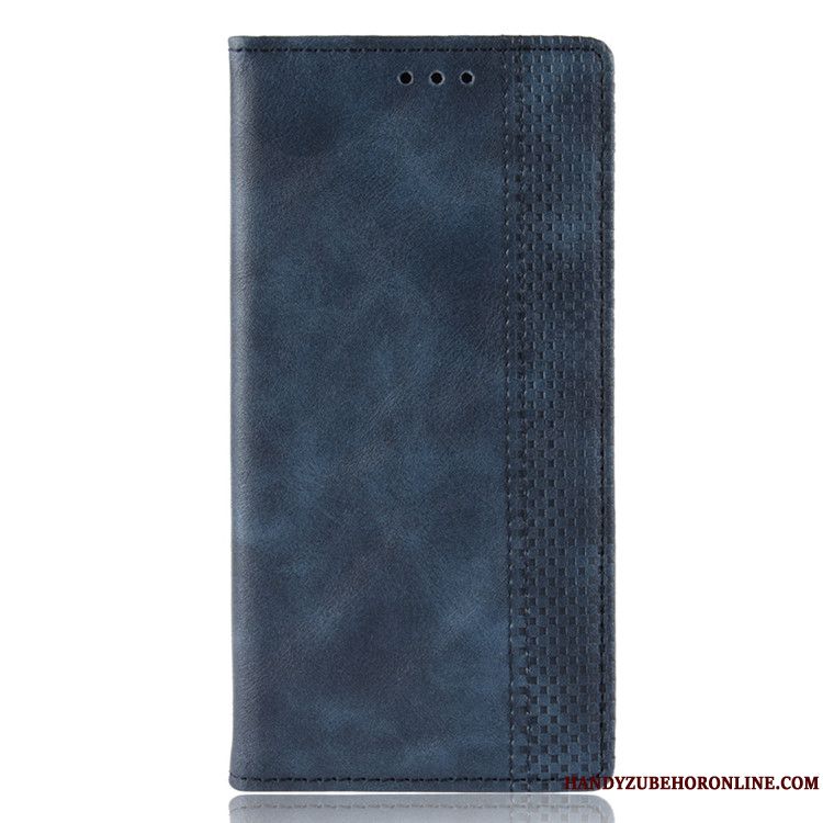 Skal Samsung Galaxy A40 Plånbok Magnetisk Spänne Blå, Fodral Samsung Galaxy A40 Skydd