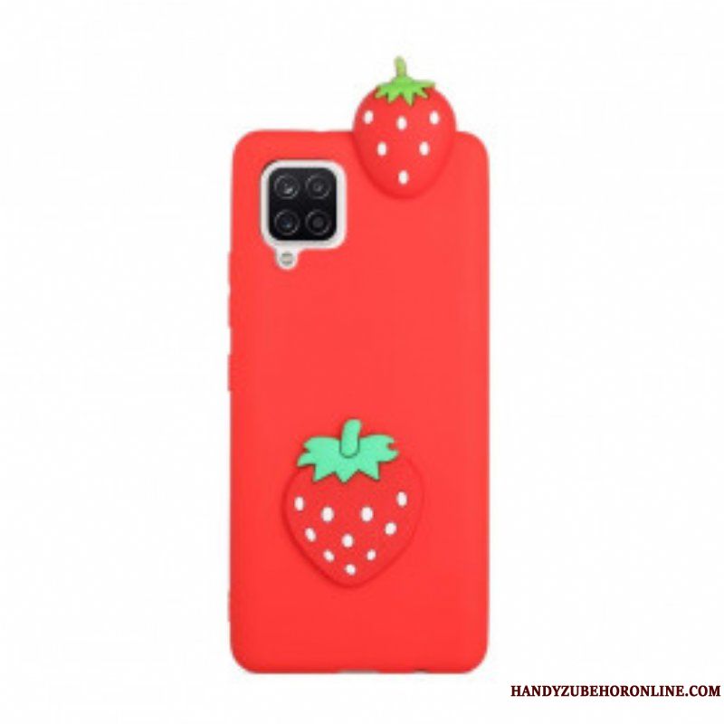 Skal Samsung Galaxy A42 5G 3d Strawberry