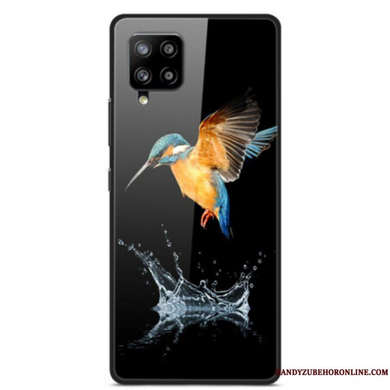 Skal Samsung Galaxy A42 5G Kronfågel Härdat Glas