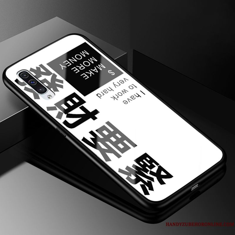 Skal Samsung Galaxy A50 Skydd Glas Trend, Fodral Samsung Galaxy A50 Telefon Par