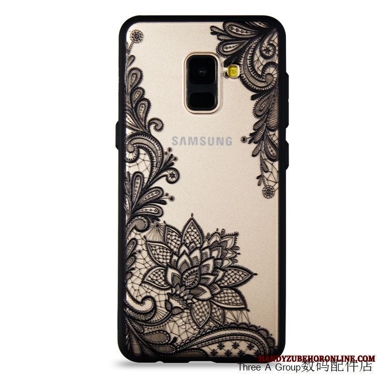 Skal Samsung Galaxy A6 Påsar Spets Personlighet, Fodral Samsung Galaxy A6 Skydd Telefon Svart