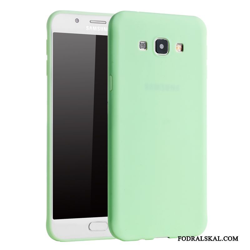 Skal Samsung Galaxy A8 Mjuk Frame Grön, Fodral Samsung Galaxy A8 Silikon Slim Trend