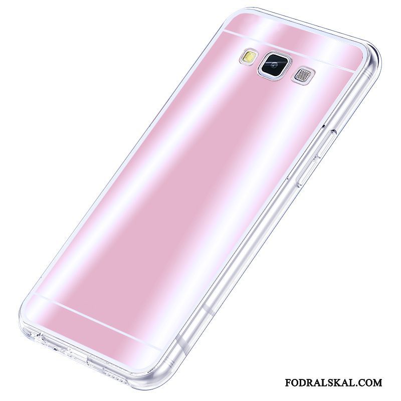 Skal Samsung Galaxy A8 Mjuk Transparent Rosa, Fodral Samsung Galaxy A8 Strass Nubuck Hård