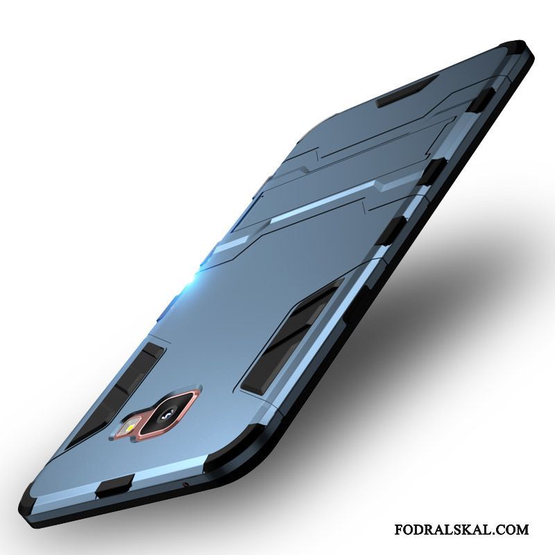 Skal Samsung Galaxy A9 Påsar Telefon Fallskydd, Fodral Samsung Galaxy A9 Silikon Mörkblå Nubuck