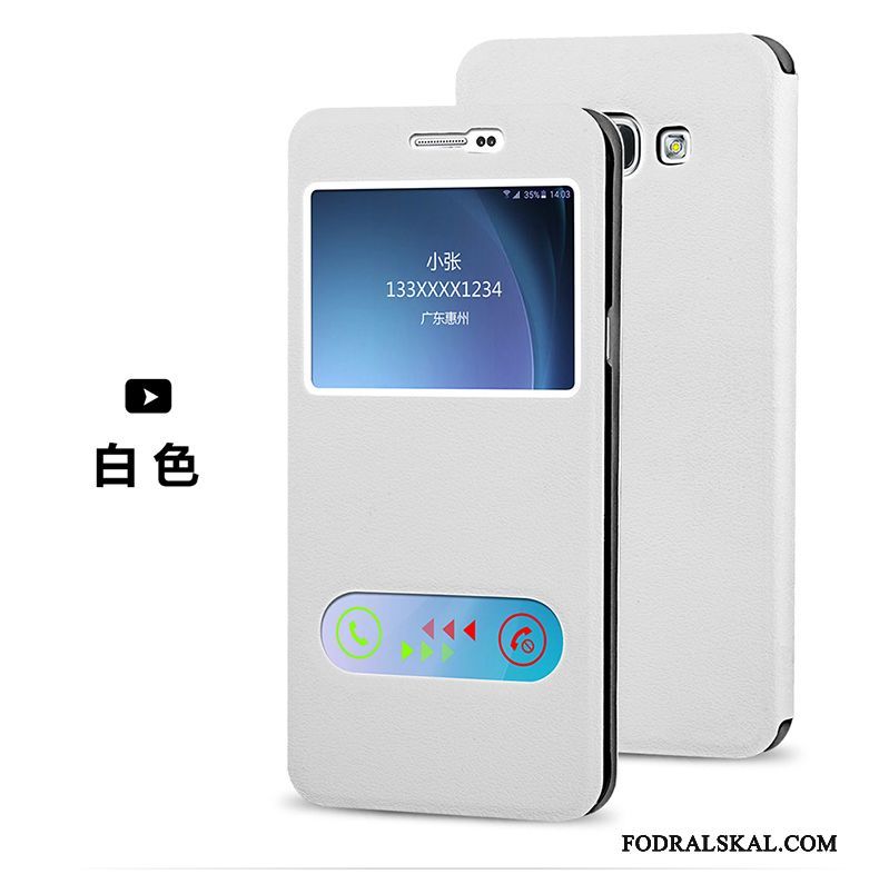 Skal Samsung Galaxy J5 2015 Läderfodral Vittelefon, Fodral Samsung Galaxy J5 2015 Täcka
