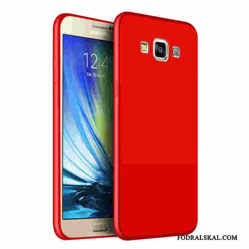 Skal Samsung Galaxy J5 2015 Mjuk Röd Fallskydd, Fodral Samsung Galaxy J5 2015 Skydd Telefon Nubuck