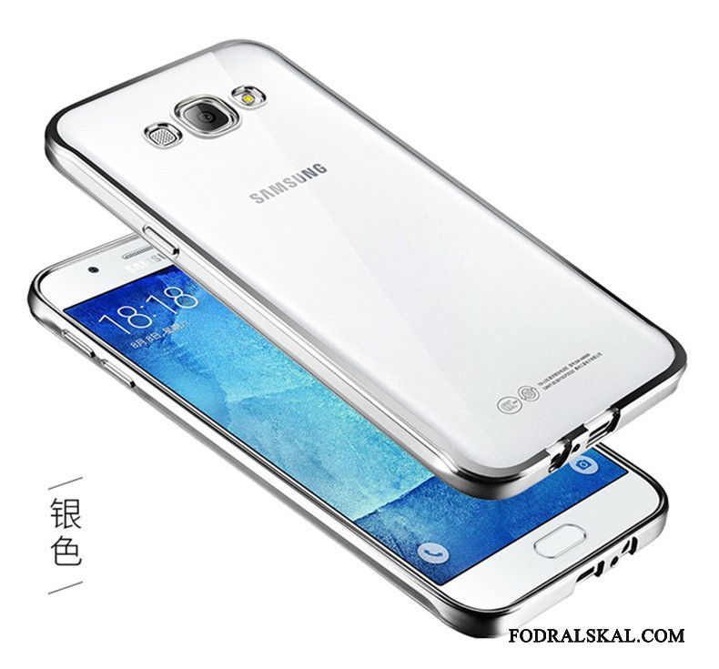 Skal Samsung Galaxy J5 2016 Mjuk Silver Transparent, Fodral Samsung Galaxy J5 2016 Skydd Fallskyddtelefon