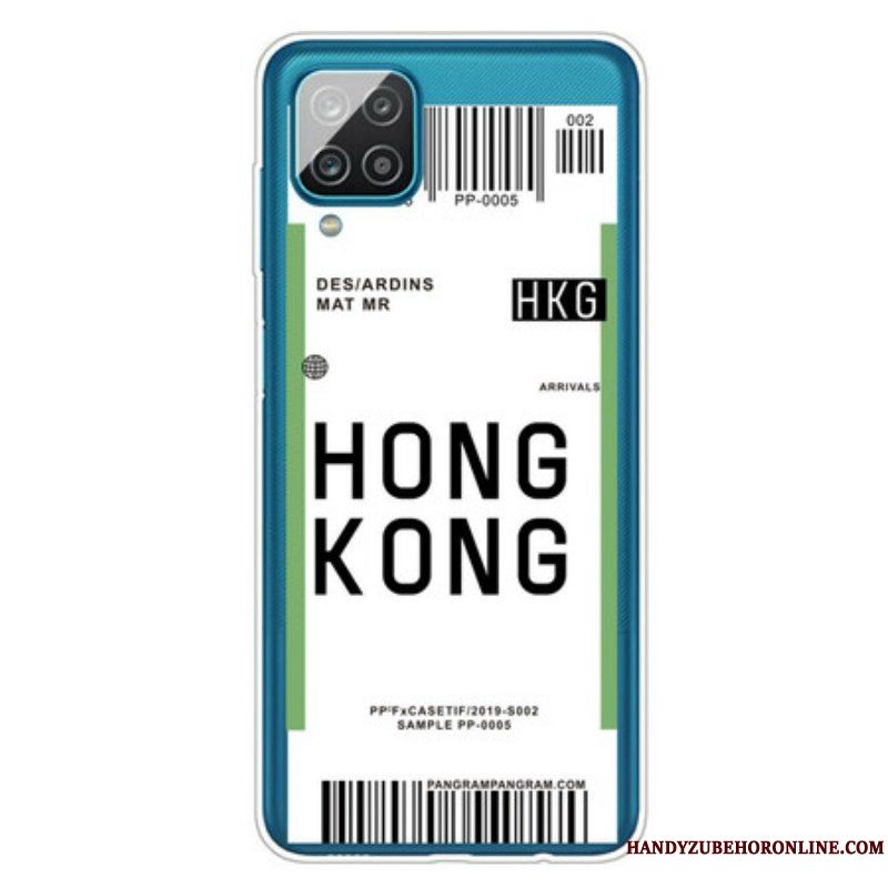Skal Samsung Galaxy M12 / A12 Boardingkort Till Hong Kong