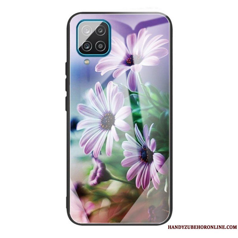 Skal Samsung Galaxy M32 Härdat Glas Blommor
