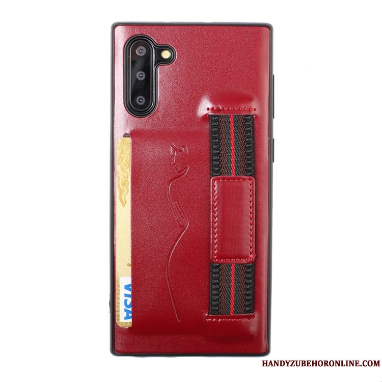 Skal Samsung Galaxy Note 10 Mjuk Korttelefon, Fodral Samsung Galaxy Note 10 Röd