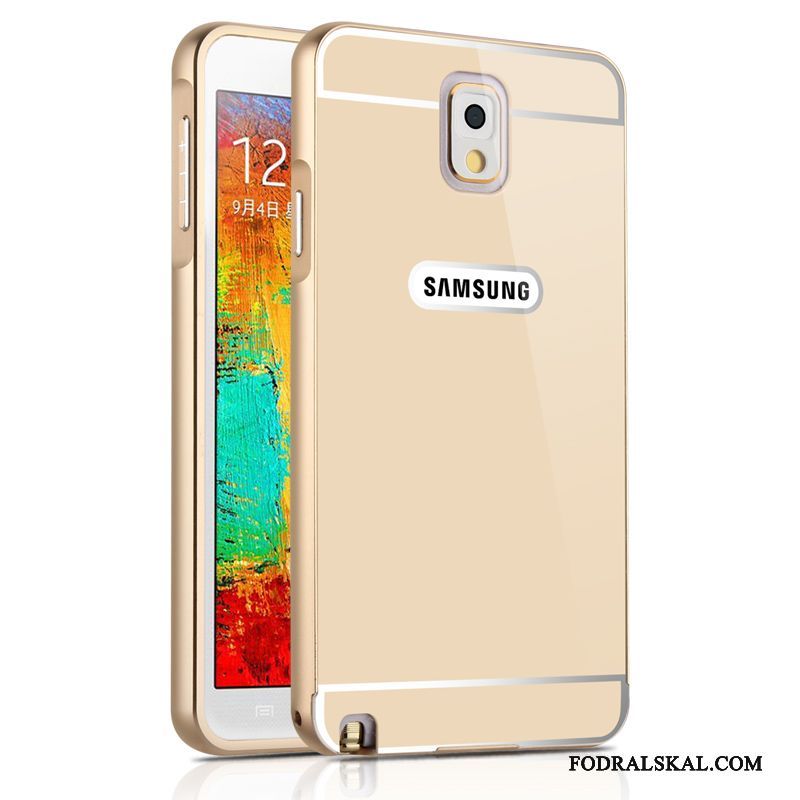 Skal Samsung Galaxy Note 3 Metall Telefon Frame, Fodral Samsung Galaxy Note 3 Skydd Guld Ny